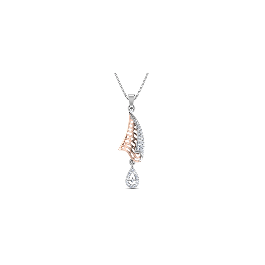 Sunburst Echo Diamond Pendant