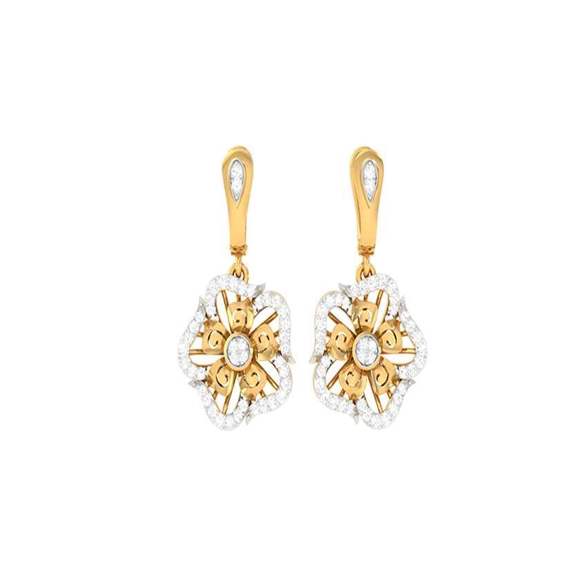 Diamond Mirage Crest Earrings