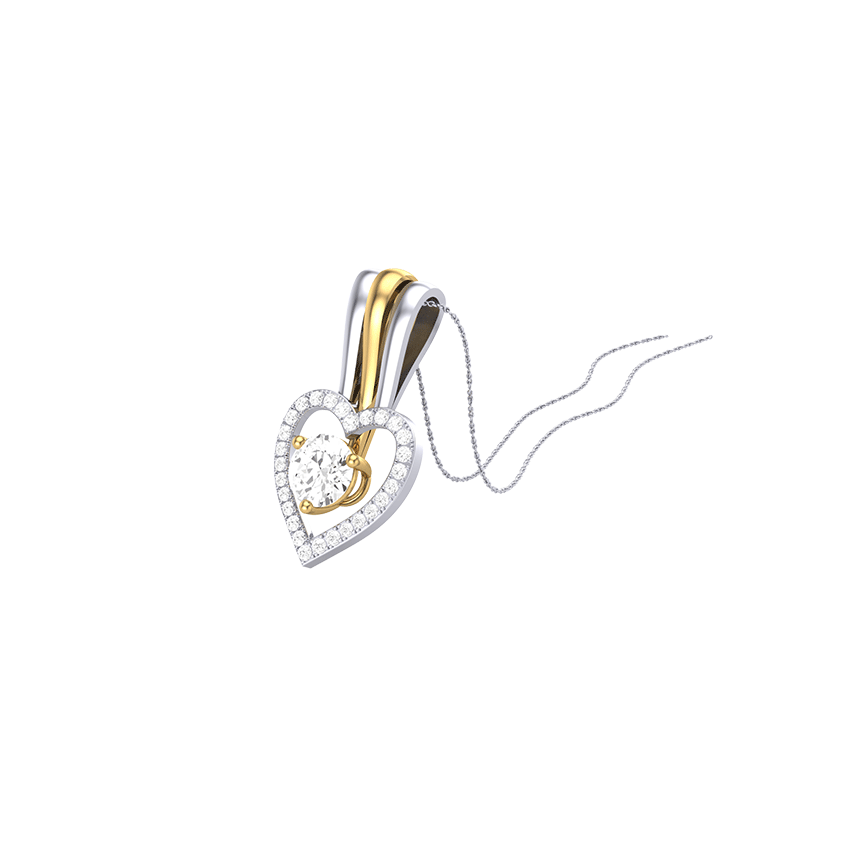 Gilded Echo Diamond Pendant