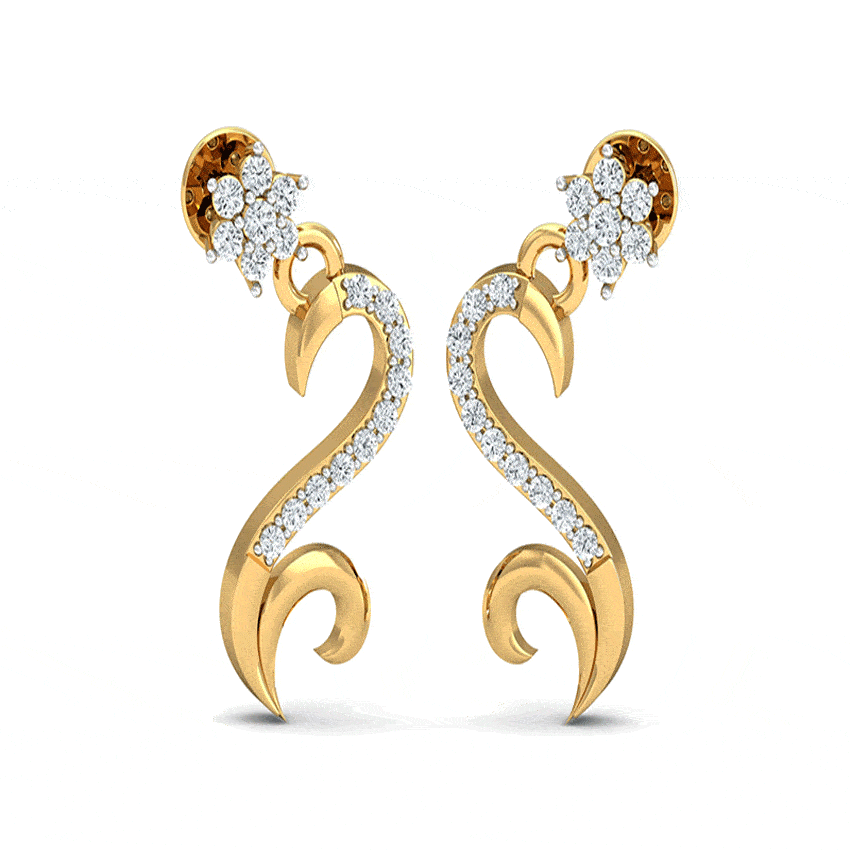 Gleaming Harmony Diamond Earrings