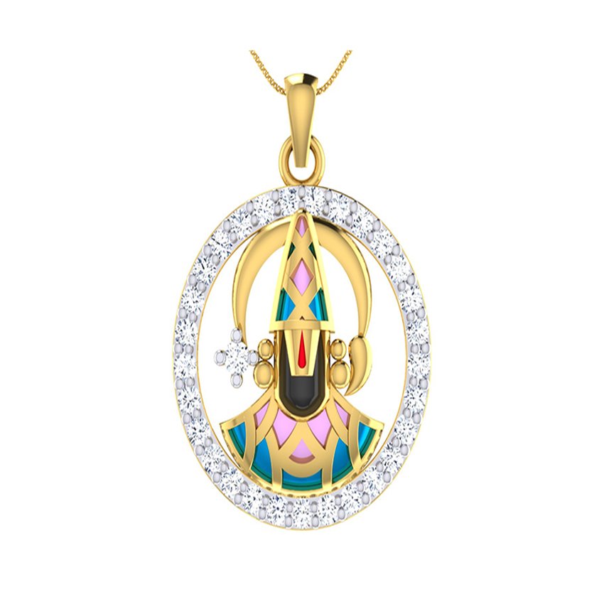 Tranquil Glow Balaji Diamond Pendant