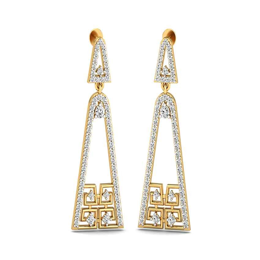 Diamond Elegant Drop Earrings