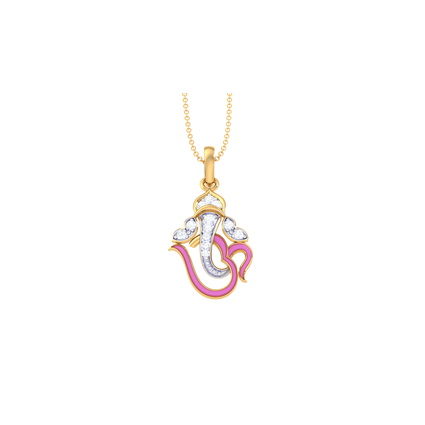 Divine Duo Emblem Diamond Pendant