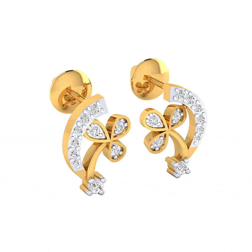 Stellar Charm Diamond Earrings Tops