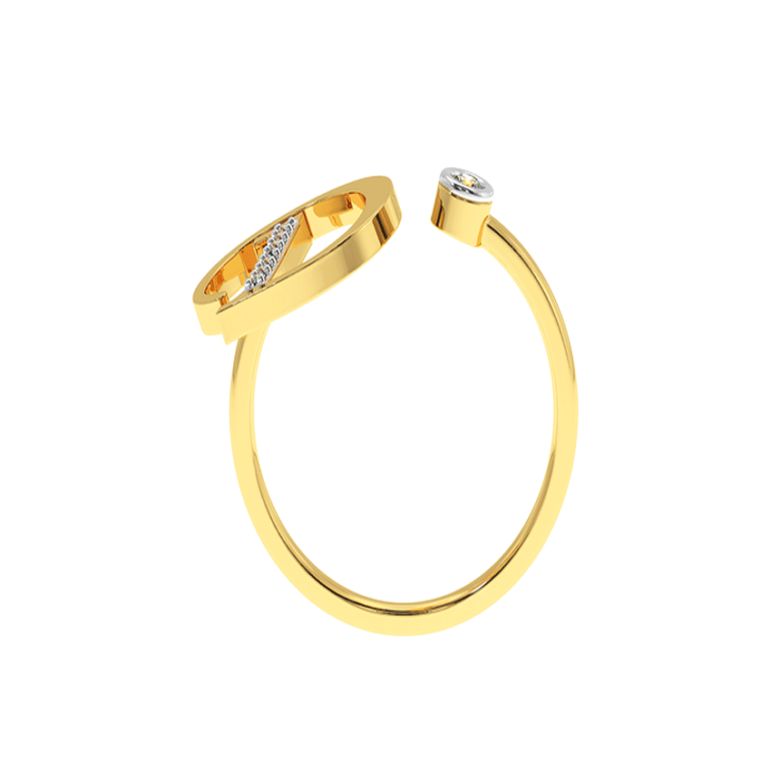 Divine Diamond D Ring