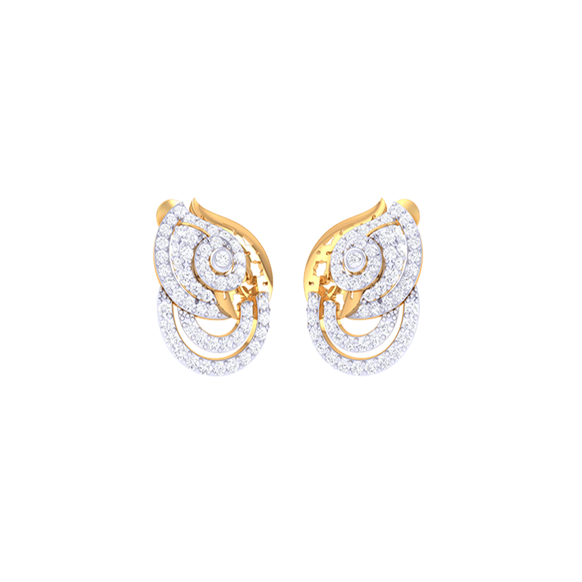 Diamond Velvet Horizon Earrings