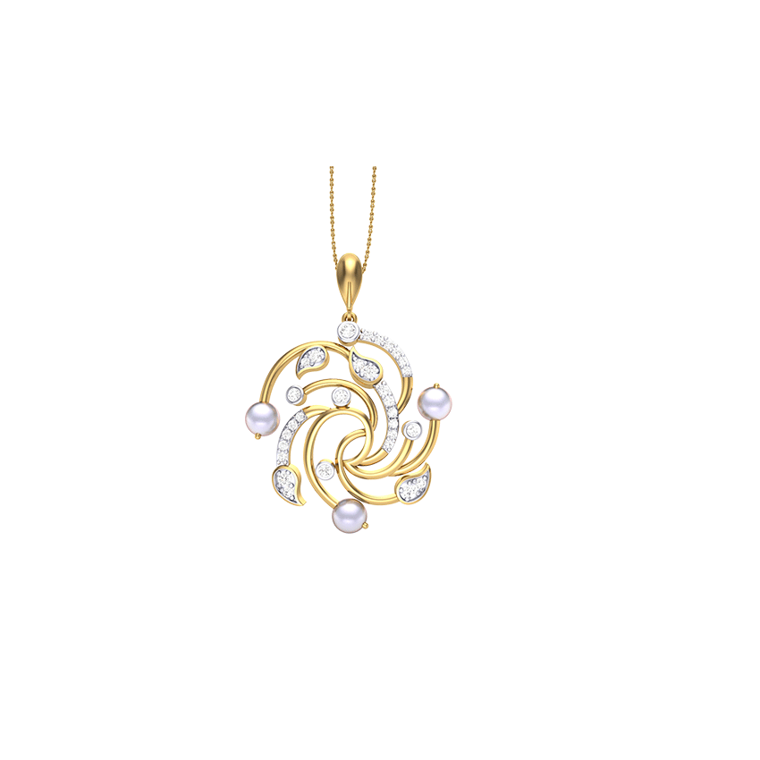 Sapphire Breeze Diamond Pendant