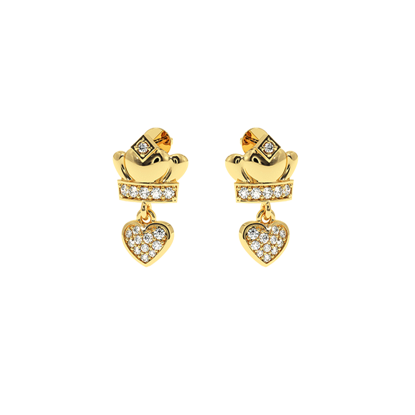 Timeless Romance Diamond Love Earrings