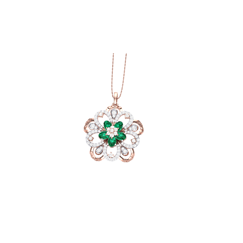 Golden Twilight Diamond Pendant