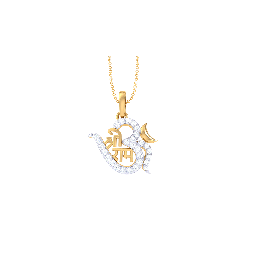 RamOm Divine Diamond Pendant