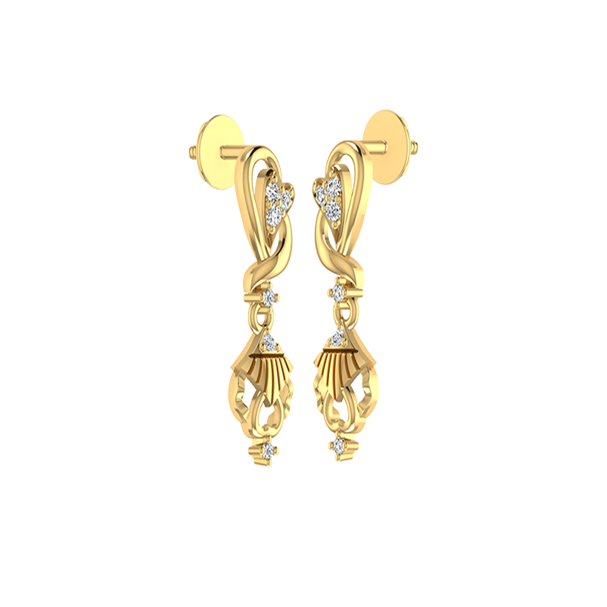 Golden Halo Fancy Earrings