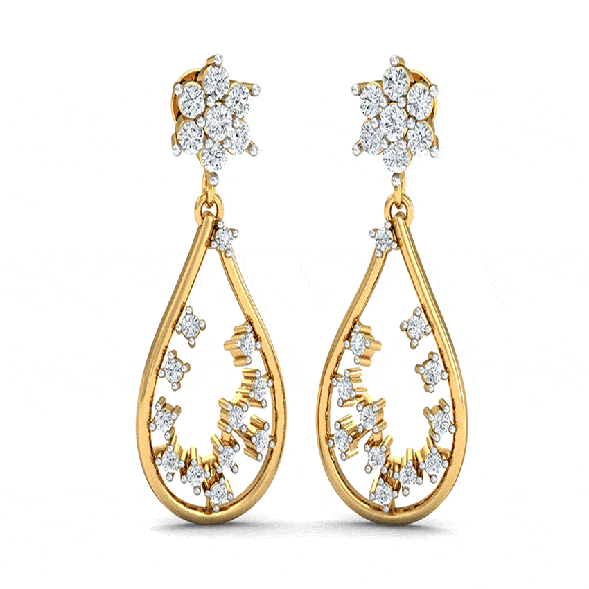 Simple Shine Diamond Earrings
