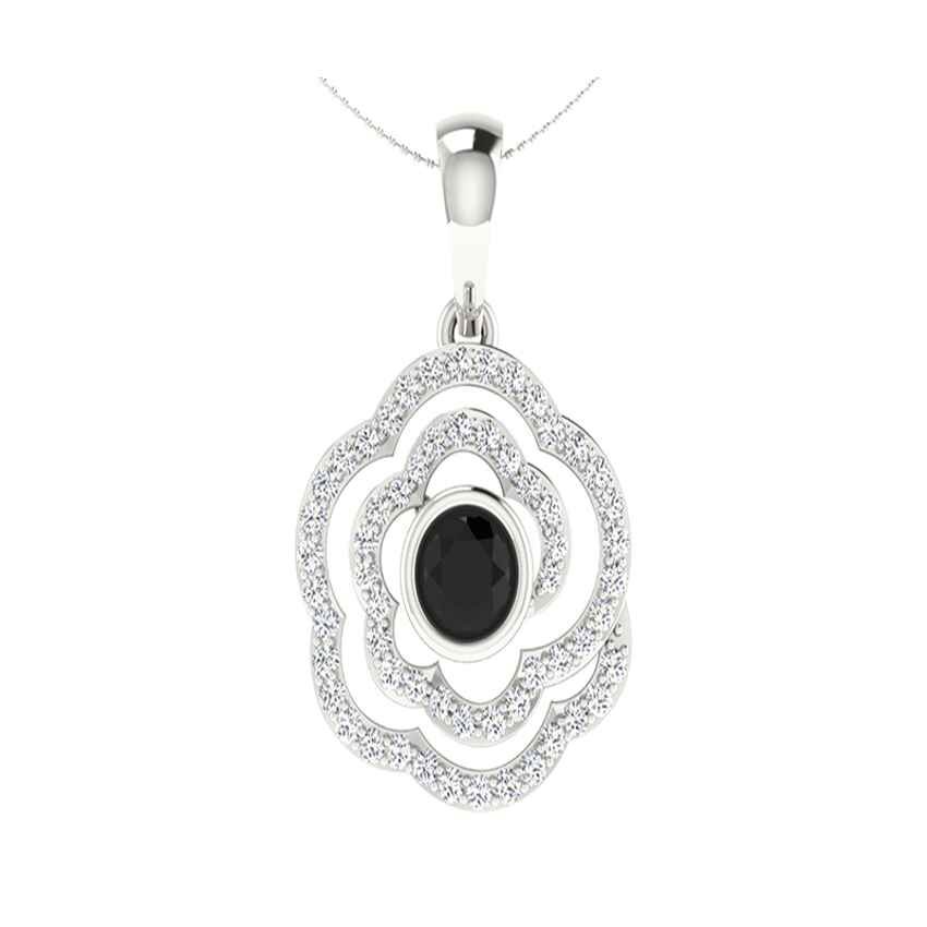 Aurora Crest Diamond Pendant Set