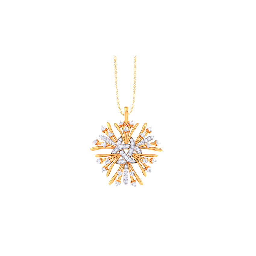 Nude Flame Diamond Pendant