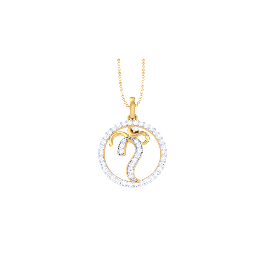 Om Serenity Diamond Pendant