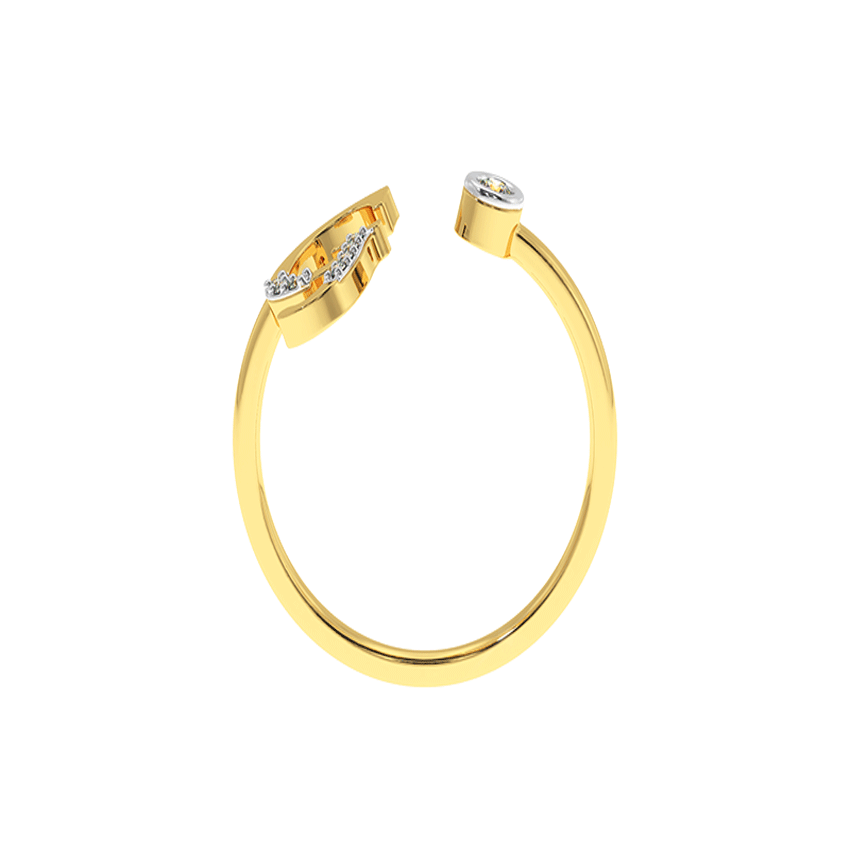 Glitz Diamond G Ring