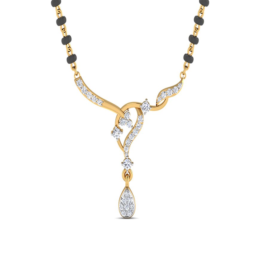 Luminous Grace Diamond Mangalsutra Set