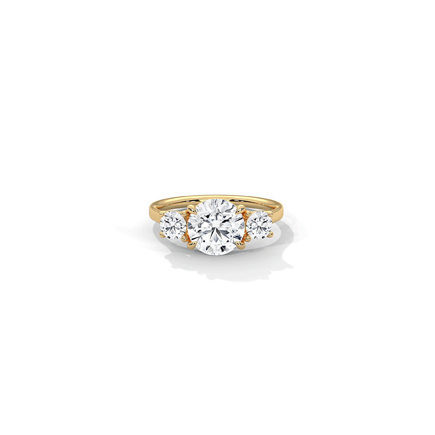 Flair Round Solitaire Diamond Ring