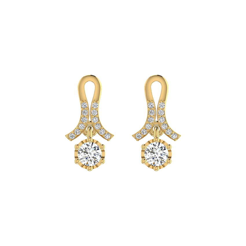 Amber Glitz Diamond Earrings