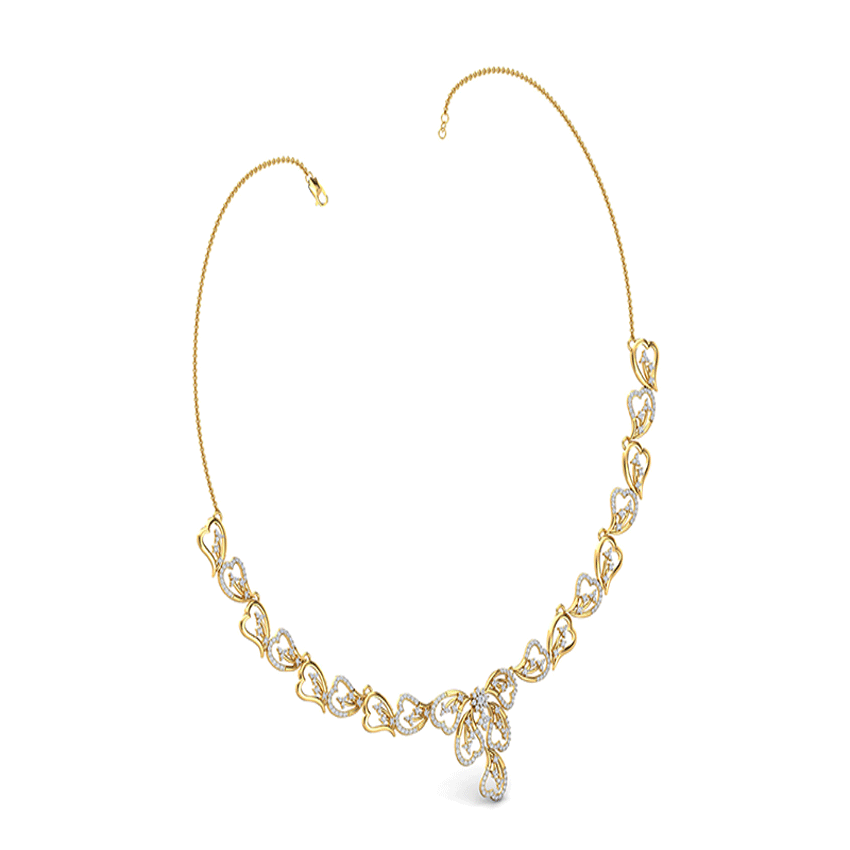 Festive Radiance Diamond Necklace Set