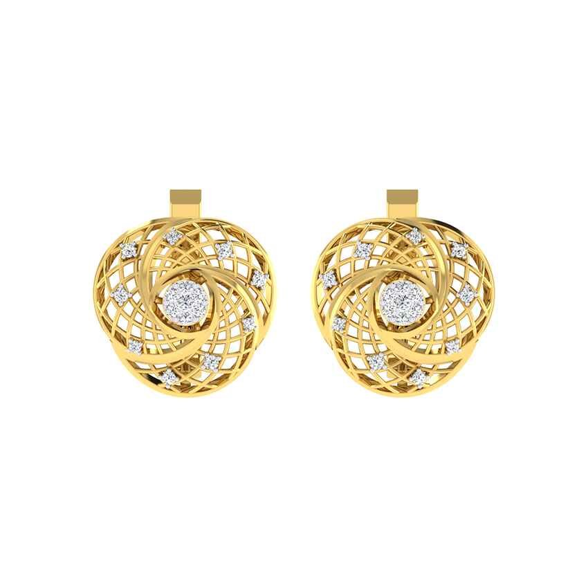 Lush Halo Diamond Earrings Bali