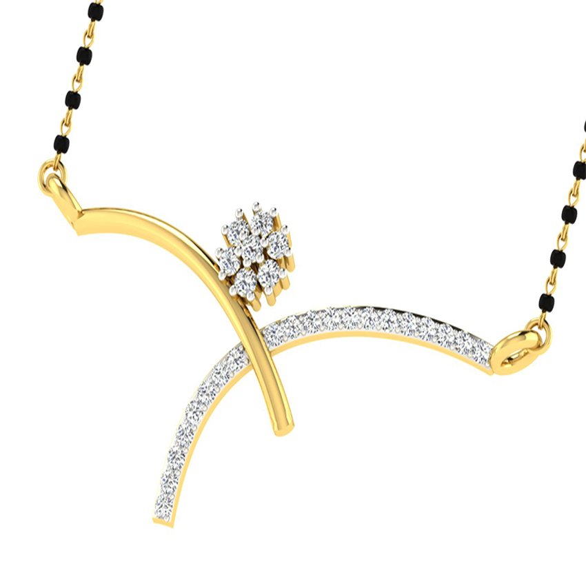 Lotus Blossom Diamond Mangalsutra