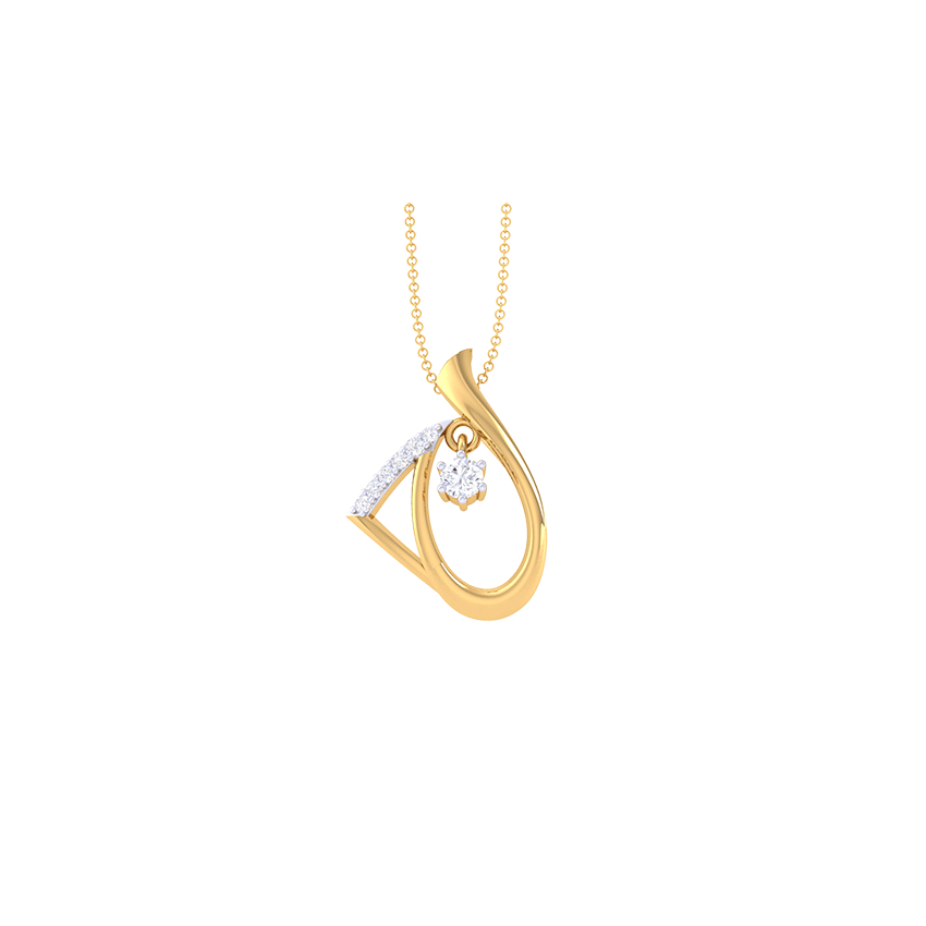 Kyanite Kiss Diamond Pendant