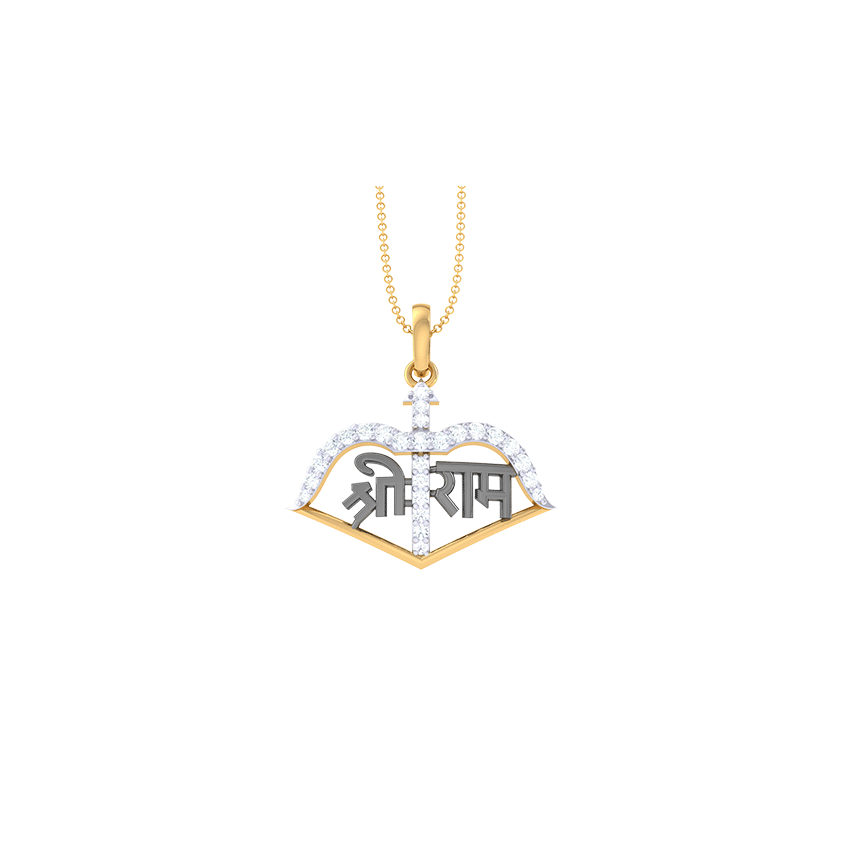 Divine Ram Crest Diamond Pendant