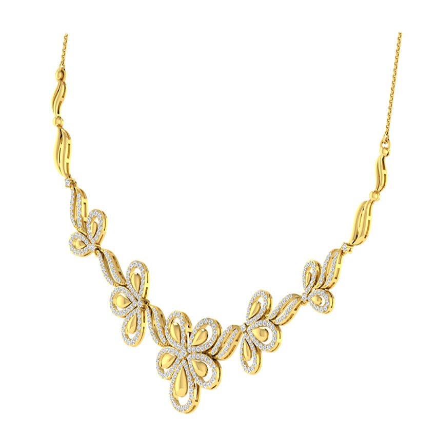 Golden Hour Diamond Necklace Set