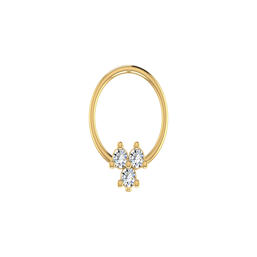 Crystal Petal Diamond Nosepins