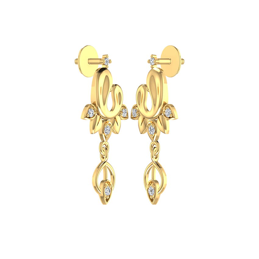 Shimmer Frost Fancy Earrings