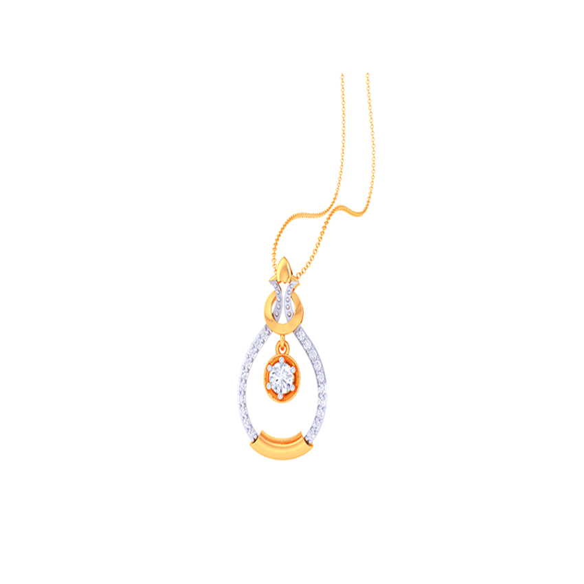 Diamond Glimmer Crest Pendant