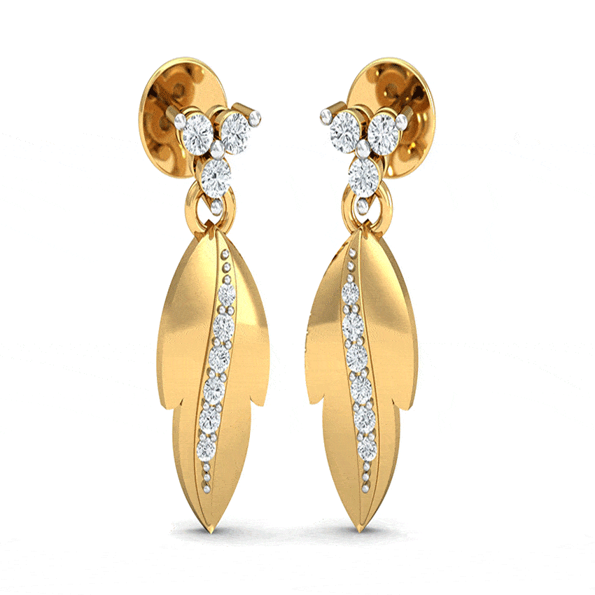 Rosy Gleam Diamond Earrings