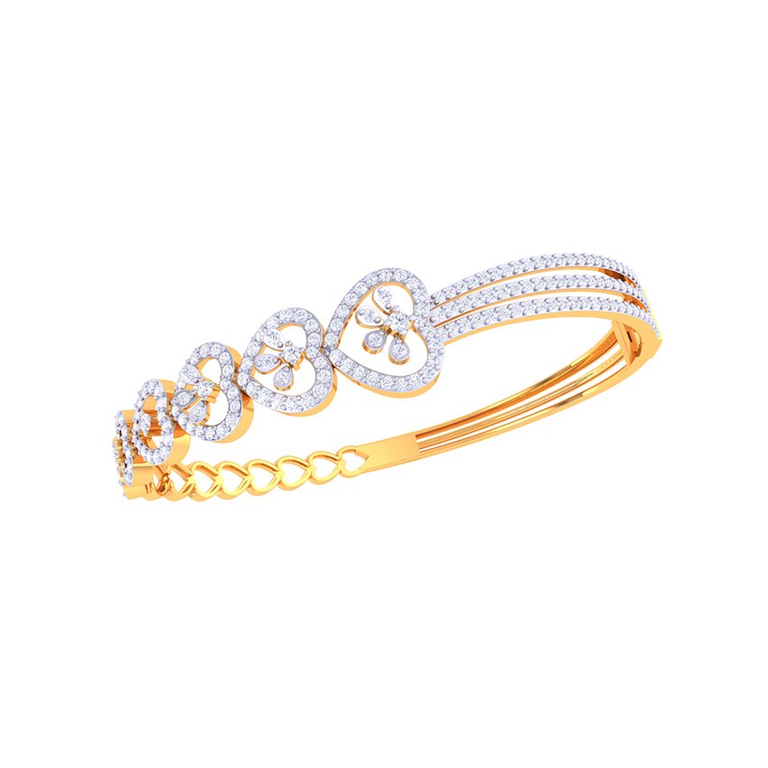 Gilded Mist Diamond Bracelet