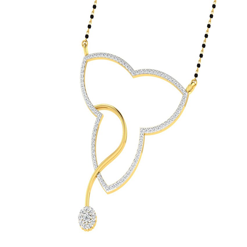 Pearl Serenity Diamond Mangalsutra