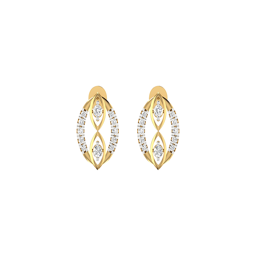 Minimal Diamond Spark Earrings
