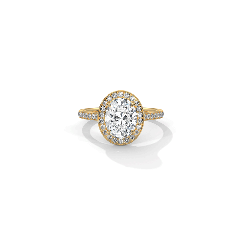 Drift Oval Solitaire Diamond Ring