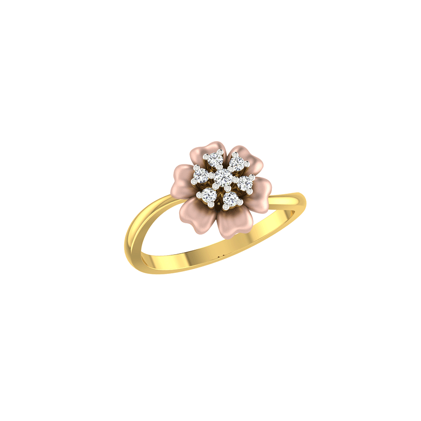 Tranquil Beam Diamond Ring