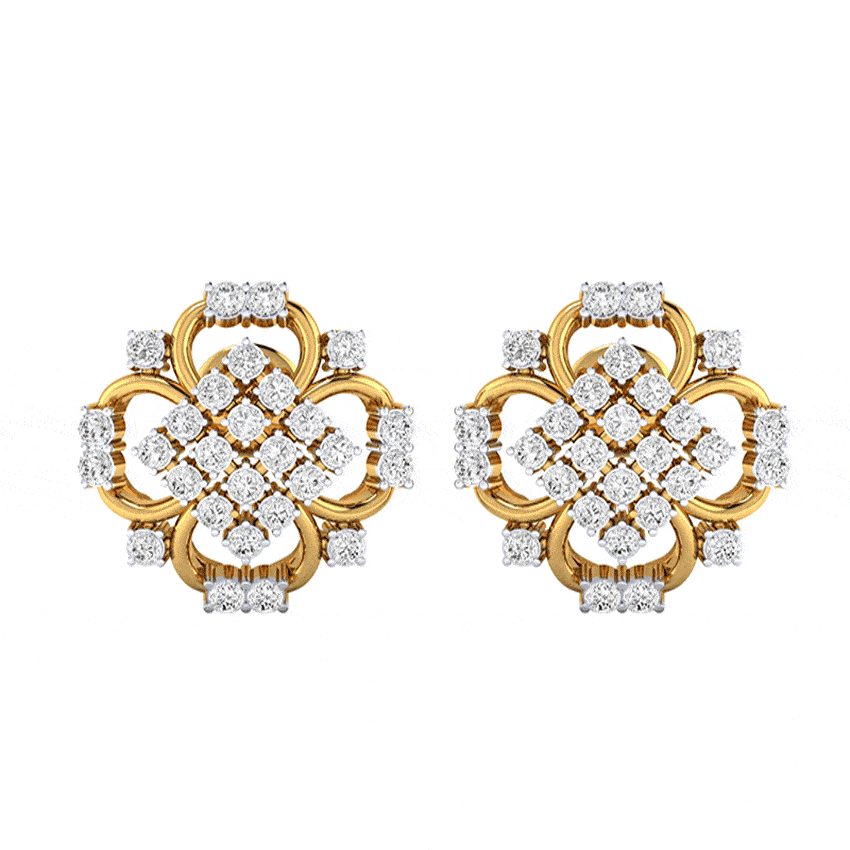 Frosted Glow Diamond Earrings Tops