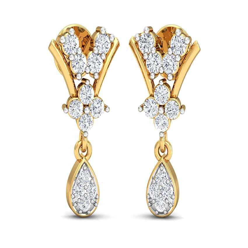 Radiant Starburst Diamond Earrings