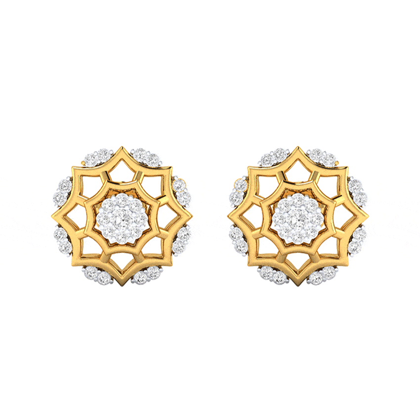 Velvet Luster Diamond Earrings Tops