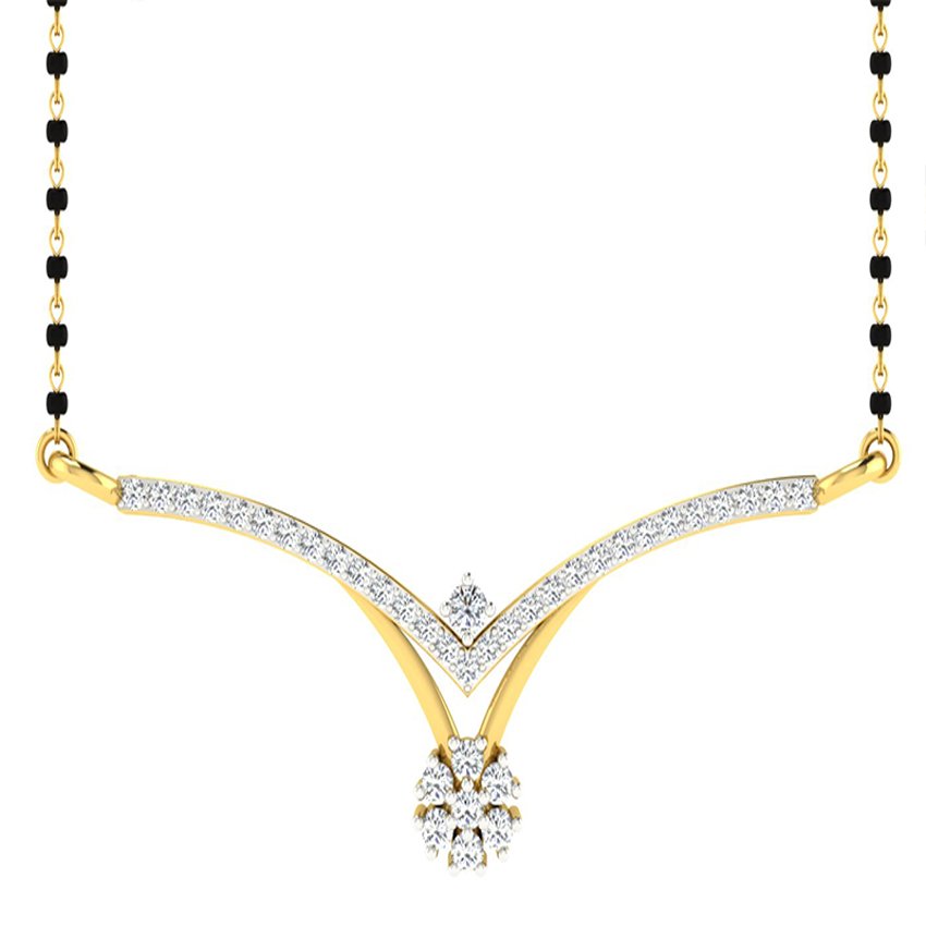 Moonbeam Shine Diamond Mangalsutra Set