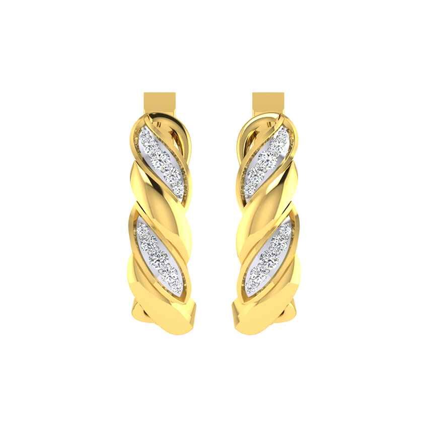 Elysian Hoop Diamond Earrings Bali