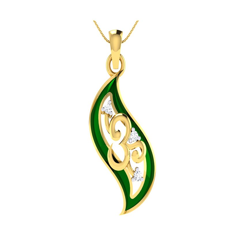 Supreme Om Diamond Pendant