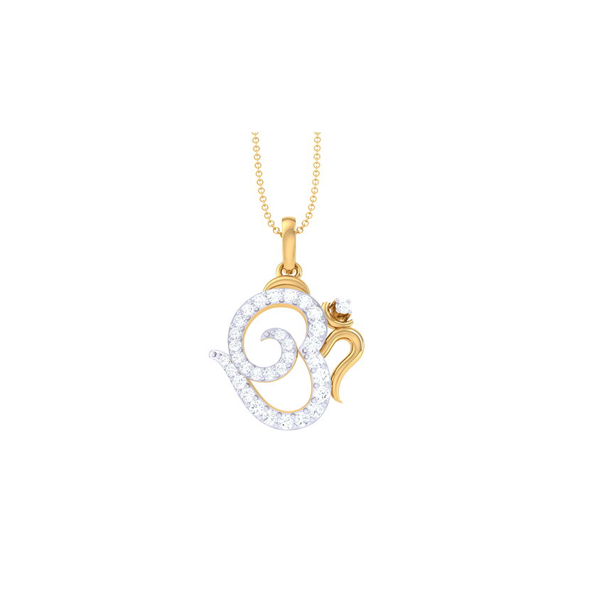 Eternal Om Diamond Pendant