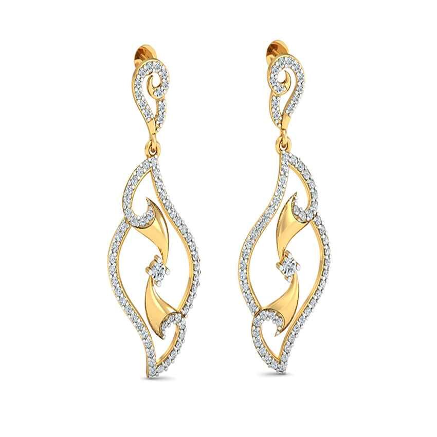 Diamond Delicate Drape Earrings
