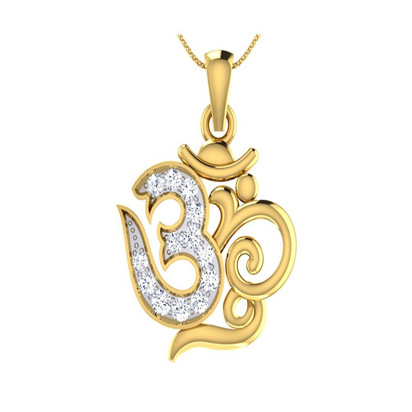 Diamond Om Energy Pendant