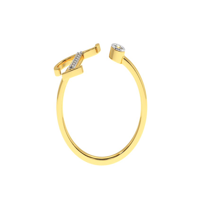 Tranquil Diamond T Ring