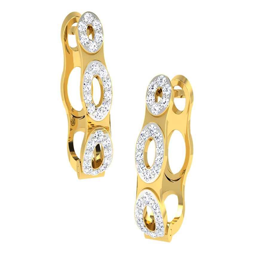 Diamond Dazzling Hoop Earrings