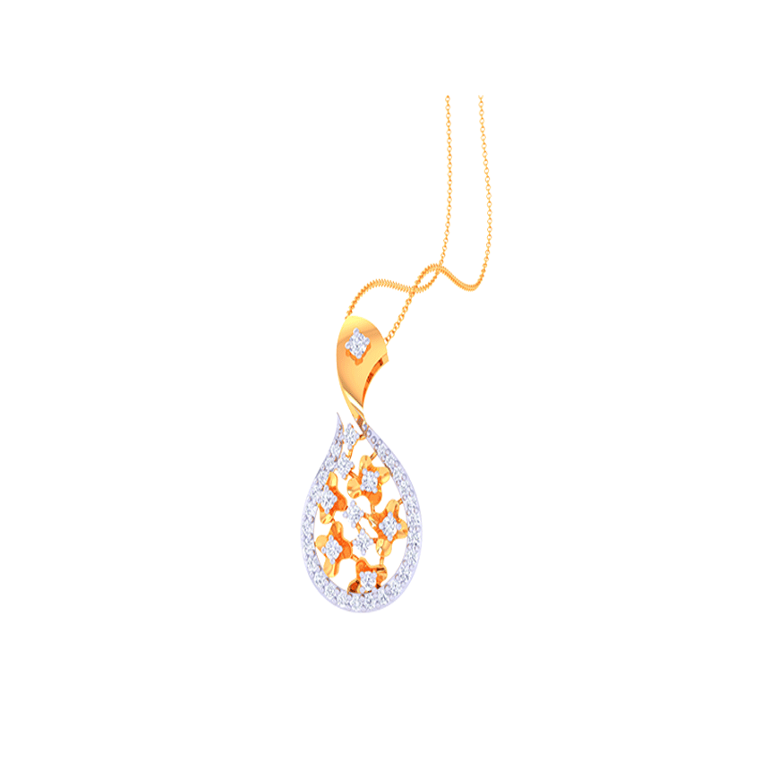 Diamond Stardrop Pendant
